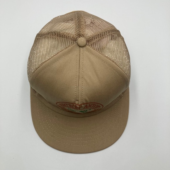 Vintage Trucker Hat NOR-AM Betanex‎ Weed Beeters Tan Mesh Snapback - Picture 5 of 7